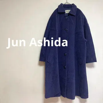 준 아시다 JunAshida 알파카 혼방 퍼플 여성용 M 코트