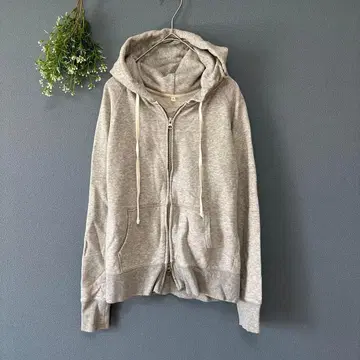 무인양품 [S] 성숙 캐주얼 코튼 100% 남성용 더블 집업 후드티