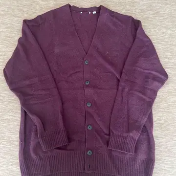 남성용 UNIQLO 보르도 XL 가디건