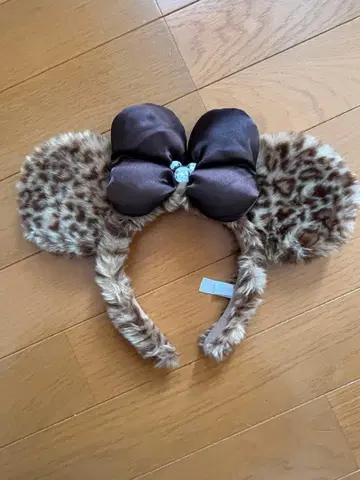 도쿄 디즈니 리조트 레오파드 무늬 머리띠