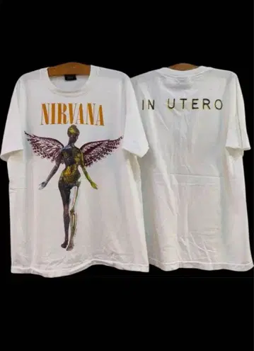 NIRVANA IN UTERO 닐바나 화이트 XL