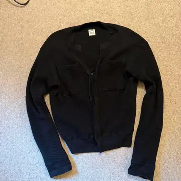 SUNSEA 21AW WAFFLE CARDIGAN 3 BLACK