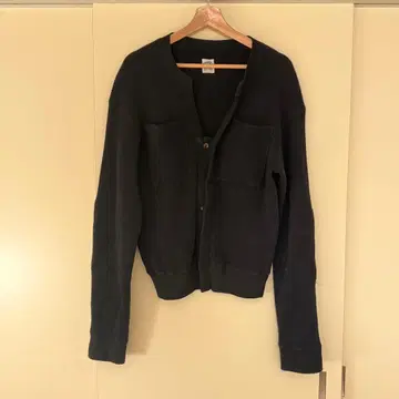 SUNSEA 21AW WAFFLE CARDIGAN 3 BLACK