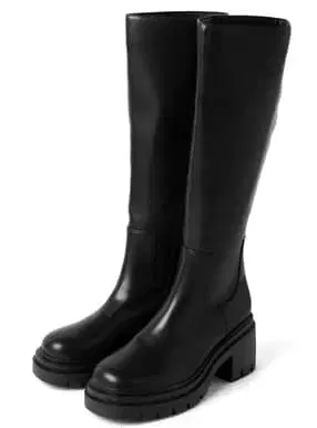 가죽 트랙 밑창 롱 부츠 zr1072