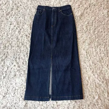 슬로브 이에나 Le Denim 데님 스커트 롱 타이트 슬릿 입