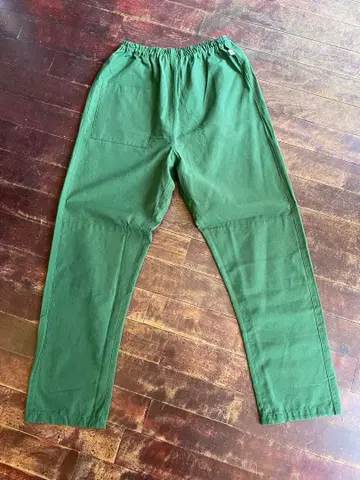 새상품 [ 우나기노네도코 ] 시모카와 직물 MONPE 무지 베이직 그린