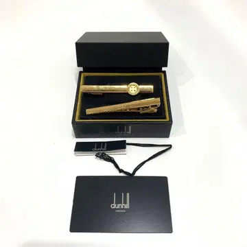 dunhill 골드 넥타이핀 2개 세트