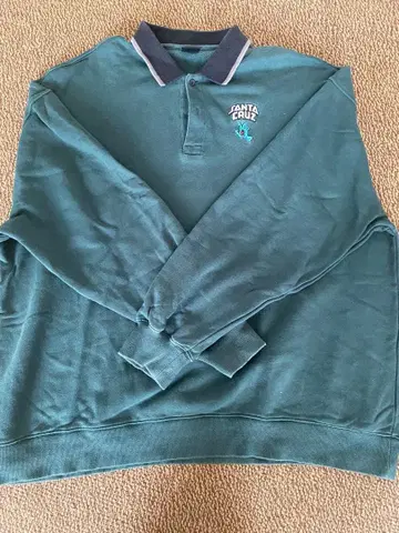 산타 크루즈 그린 컬러 피케 셔츠 맨투맨