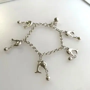 실버 돌고래 팔찌