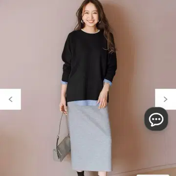 앙피로 뷰티 폼 저지 I 라인 스커트 S 그레이