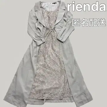 [ 새상품급 ] rienda 원피스 꽃무늬 레이스 트렌치코트 리엔다