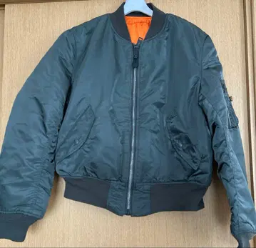 알파 MA-1 플라이트 자켓 백 로고 카키 사이즈 90s 구제 의류