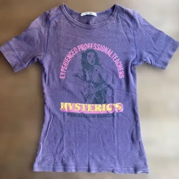 HYSTERIC GLAMOUR 퍼플 T셔츠 프리 사이즈