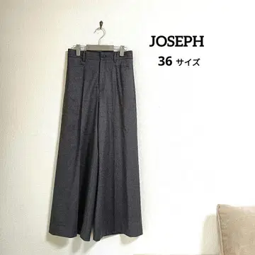 새상품급! JOSEPH 조셉 브라운 울 와이드 팬츠 36 (SM)