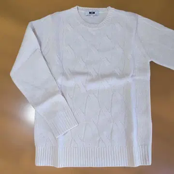 JOSEPH ABBOUD 케이블 니트 스웨터 L 화이트