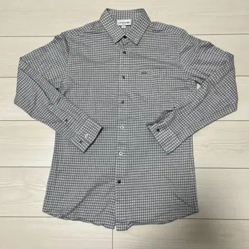 LACOSTE 슬림핏 체크 셔츠 US S