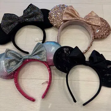 디즈니 머리띠 4개 묶음 판매 미니 Disney 스팽글