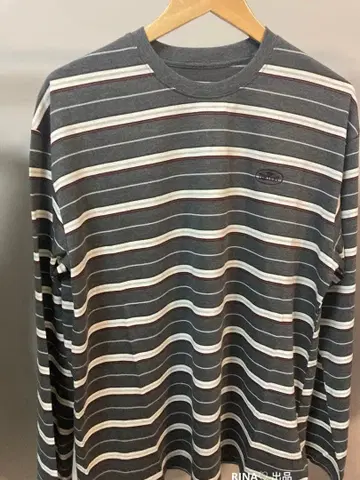 The barnnet 그레이 스트라이프 긴팔 티셔츠