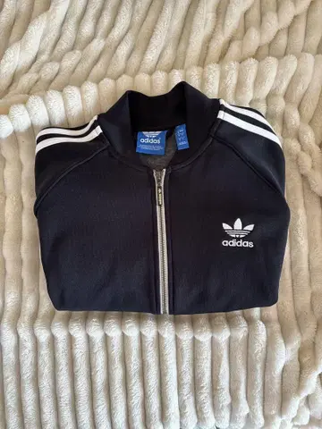 adidas 집업 저지 블랙