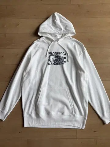 [ 새상품급 ] 기텐레츠 후드 부착 트레이닝복 화이트 컬러 XL