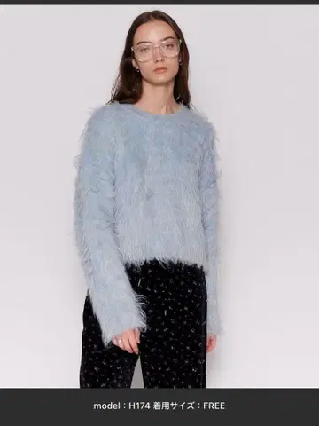 Fluffy Shaggy Knit Pullover