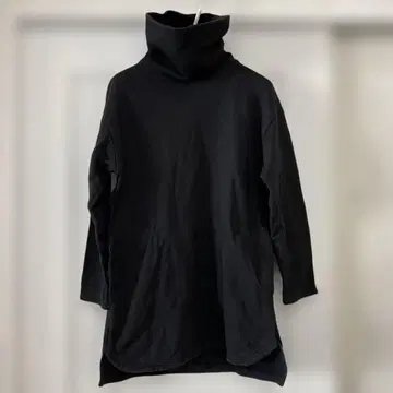 Unrelaxing 터틀넥 상의 후드티 블랙 M