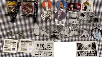 BLEACH 원화전 아크릴 디오라마 외 캔뱃지 키링