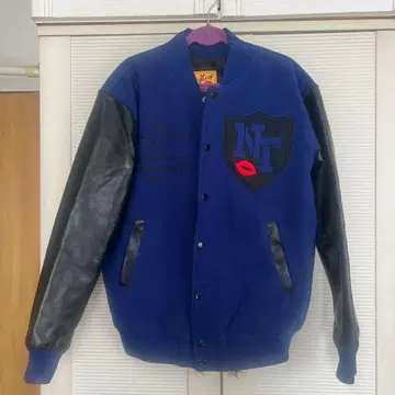 바시티 자켓 파랑 NT 디자인