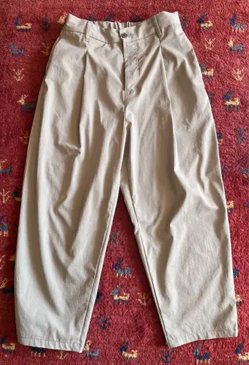 무인양품 베이지 와이드 팬츠 발수 가공