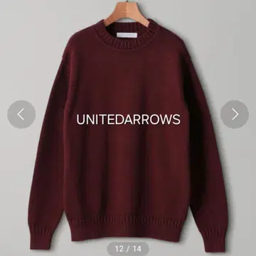 UNITEDARROWS 미들 게이지 크루넥 니트 일본제