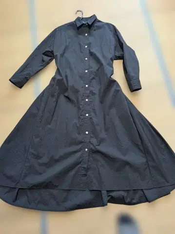 비어즐리 블랙 롱 셔츠 원피스 긴팔