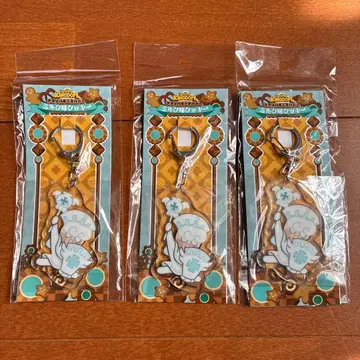 미사용 새상품 쿠키 킹덤 아크릴 키링 밀크맛 쿠키 3개 세트