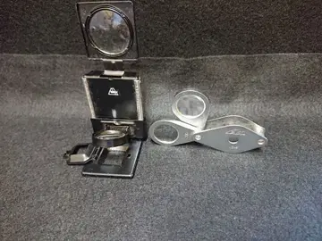 빈티지 레어 EIKOW 금속제 접이식 루페 렌즈