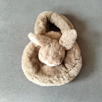 토끼 모양 퍼 백