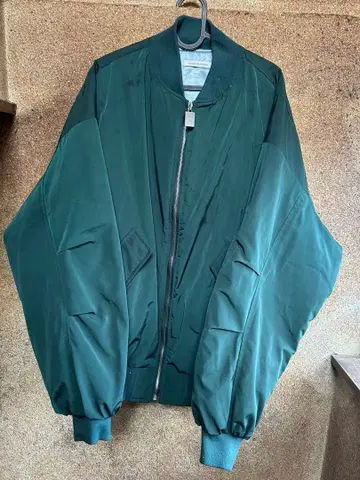 LA MER MA MAISON MA1 봄버 자켓 짙은 녹색