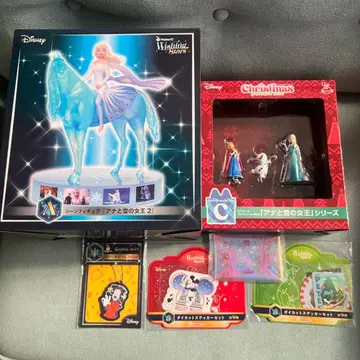 디즈니 해피 복권 A상 C상 안나와 눈의 여왕 피규어