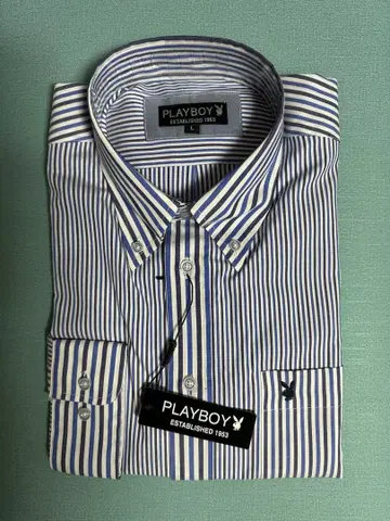 PLAYBOY 스트라이프 셔츠 L 사이즈