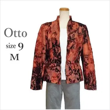 (Otto) 오렌지 브라운 레이스 자켓 오토 여성용 포멀 9 M