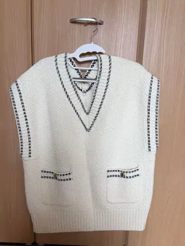 Arpege story 스티치 니트 베스트