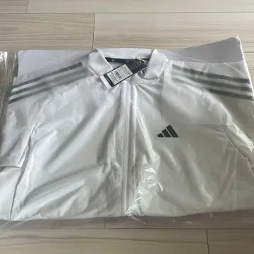 골프 남성용 패브릭 믹스 긴팔 풀 지퍼 자켓 J/L 화이트