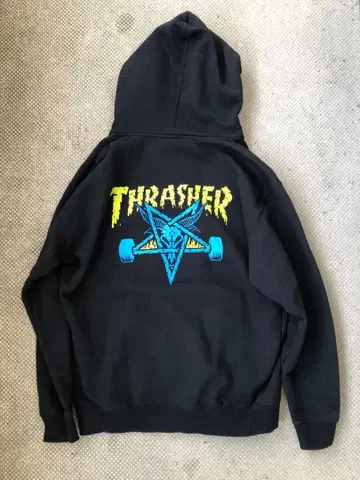00s THRASHER 트레셔 스페이드 택 지퍼 후드티 후드티