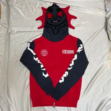 [정품] GLO GANG 풀 집업 후드티 Red 빨간색