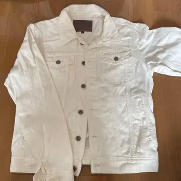 화이트 데님 자켓