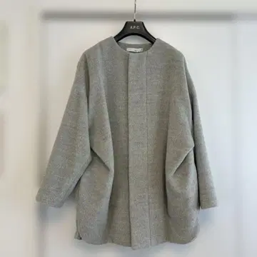 [레어 미사용] 갸루리비 KNOTT 알파카 코트 라이트 그레이