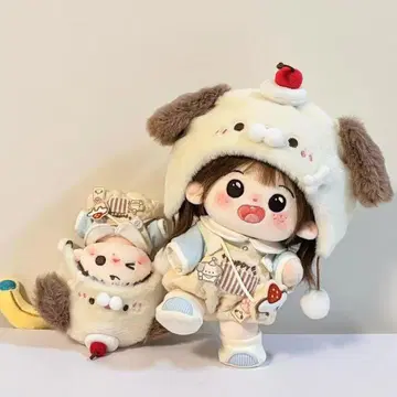 20cm 봉제 인형용 옷 갈아입기 의류 세트 활 옷 3점 세트