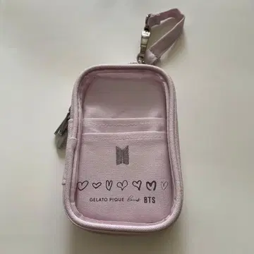 젤라피케 bts 콜라보 파우치 핑크