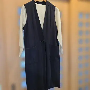 PLST 네이비 롱 베스트