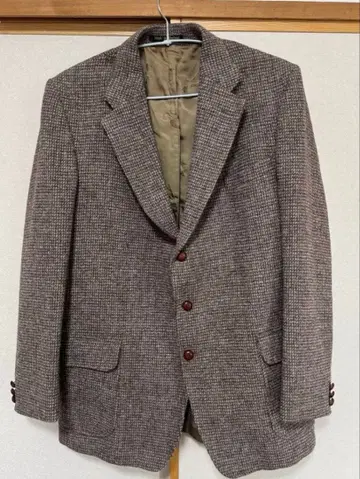 Harris Tweed 체크 무늬 (ORVIS) 테일러드 자켓