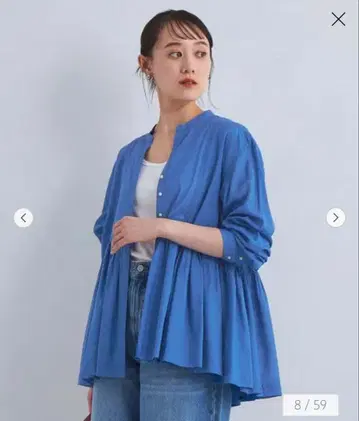 전방위 인생샷 블라우스 그린 라벨 릴랙싱