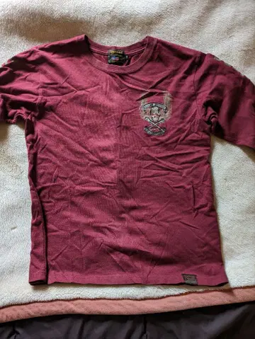 Vanson Leathers 긴팔 셔츠 버건디